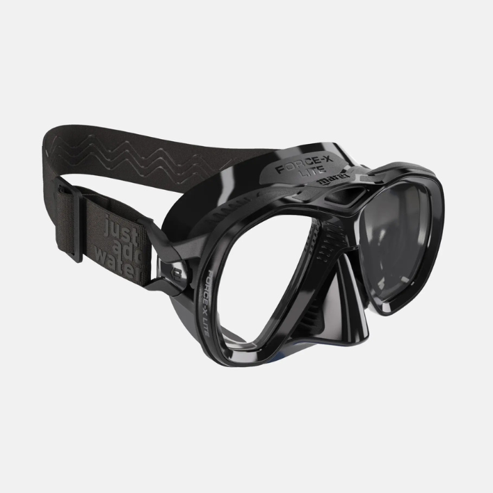 Masque De Plongée Mares Force X Lite – Mono Silicone Noir, Champ De Vision Clair, Léger Et Ergonomique