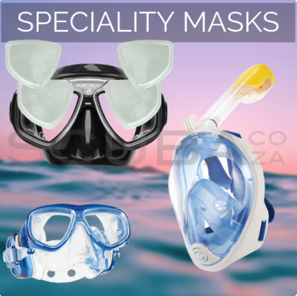 Speciality SCUBA & Snorkelling Masks