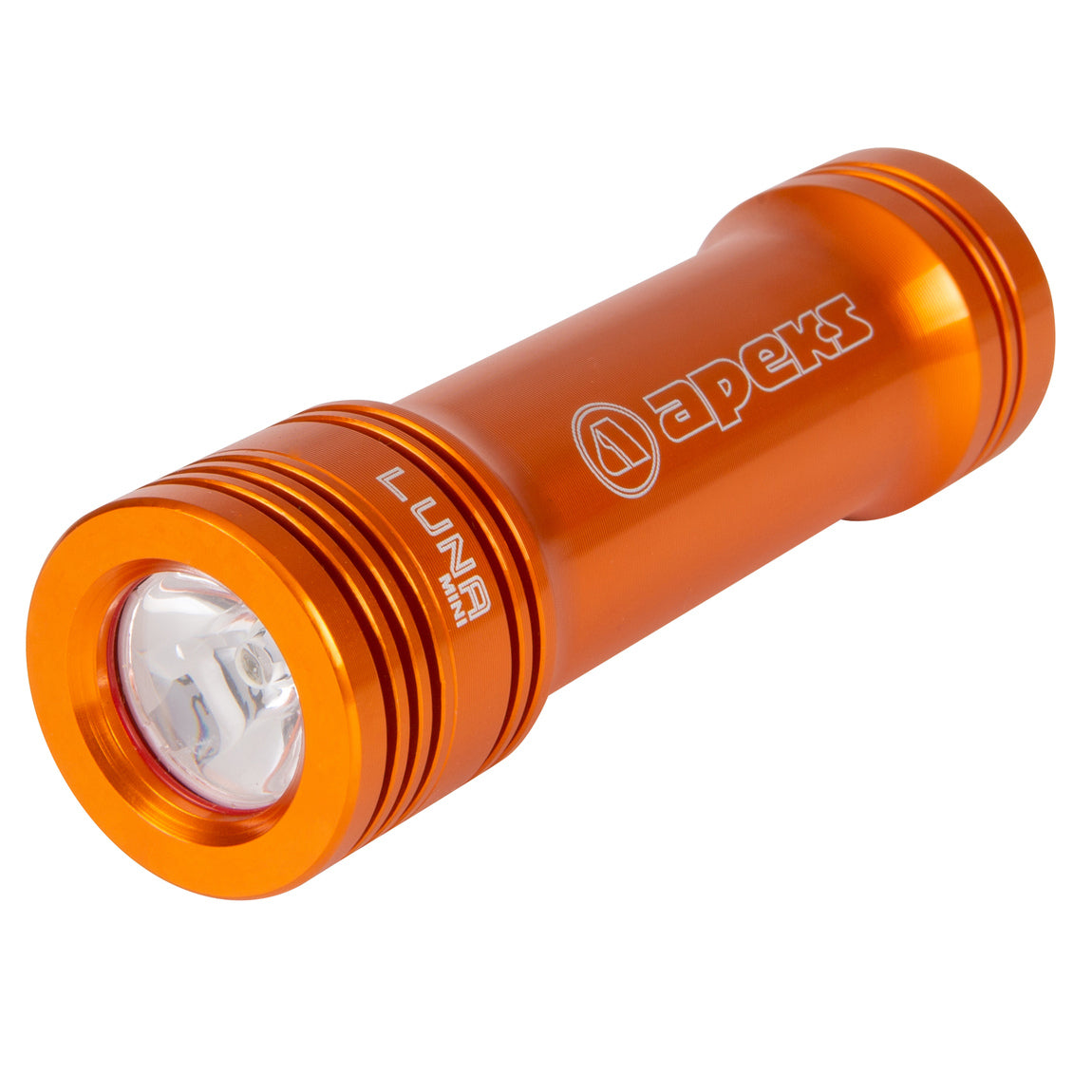 Apeks Luna Mini Light Orange 1000Lm Dive Torch Light main view at SCUBA.co.za