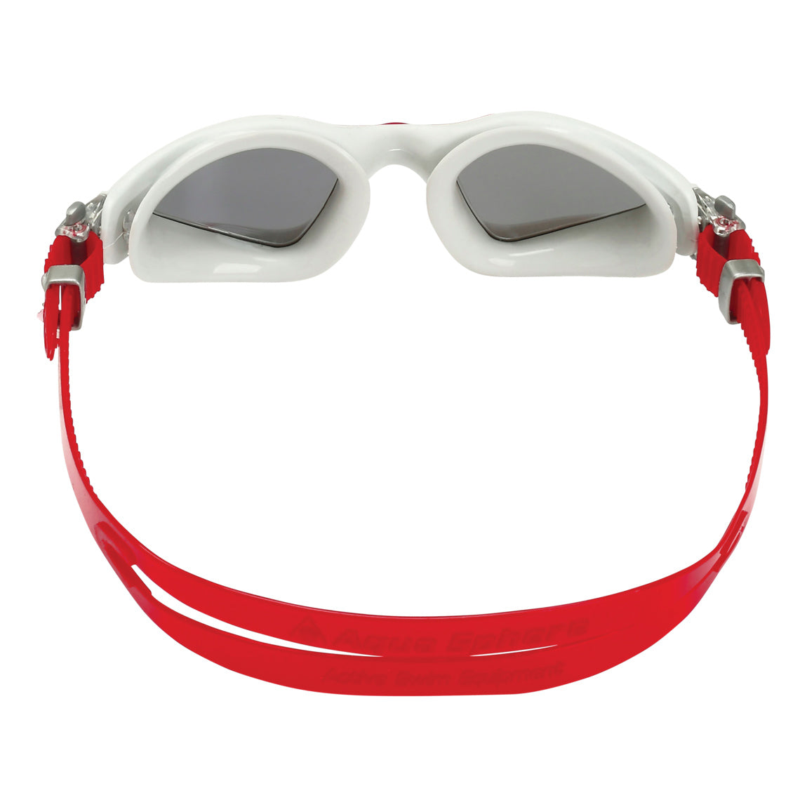 Aquasphere Kayenne – Silver Titanium Mirrored Lens – Grey/Red Swim Goggles product image