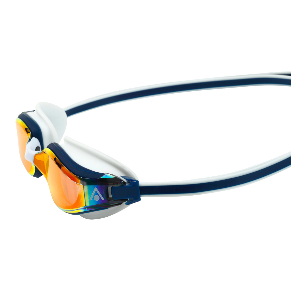 Aquasphere Fastlane – Red Titanium Mirrored Lens – Navy-Blue/Red Swim Racing Goggles product image