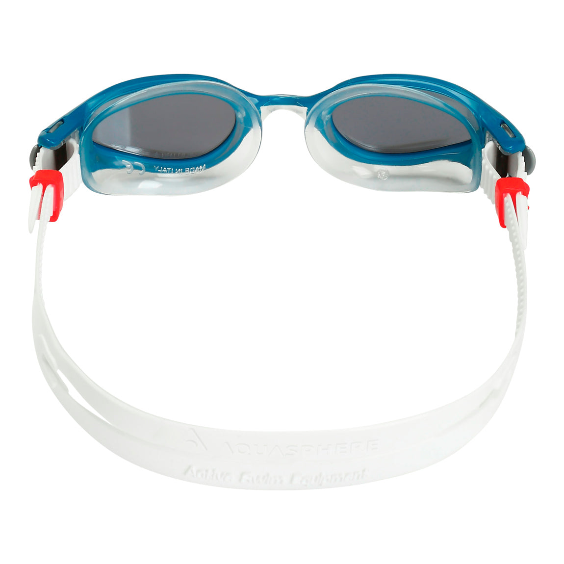 Aquasphere Kaiman Exo – Silver Titanium Mirrored Lens – Petrol/Transparent Swim Goggles product image