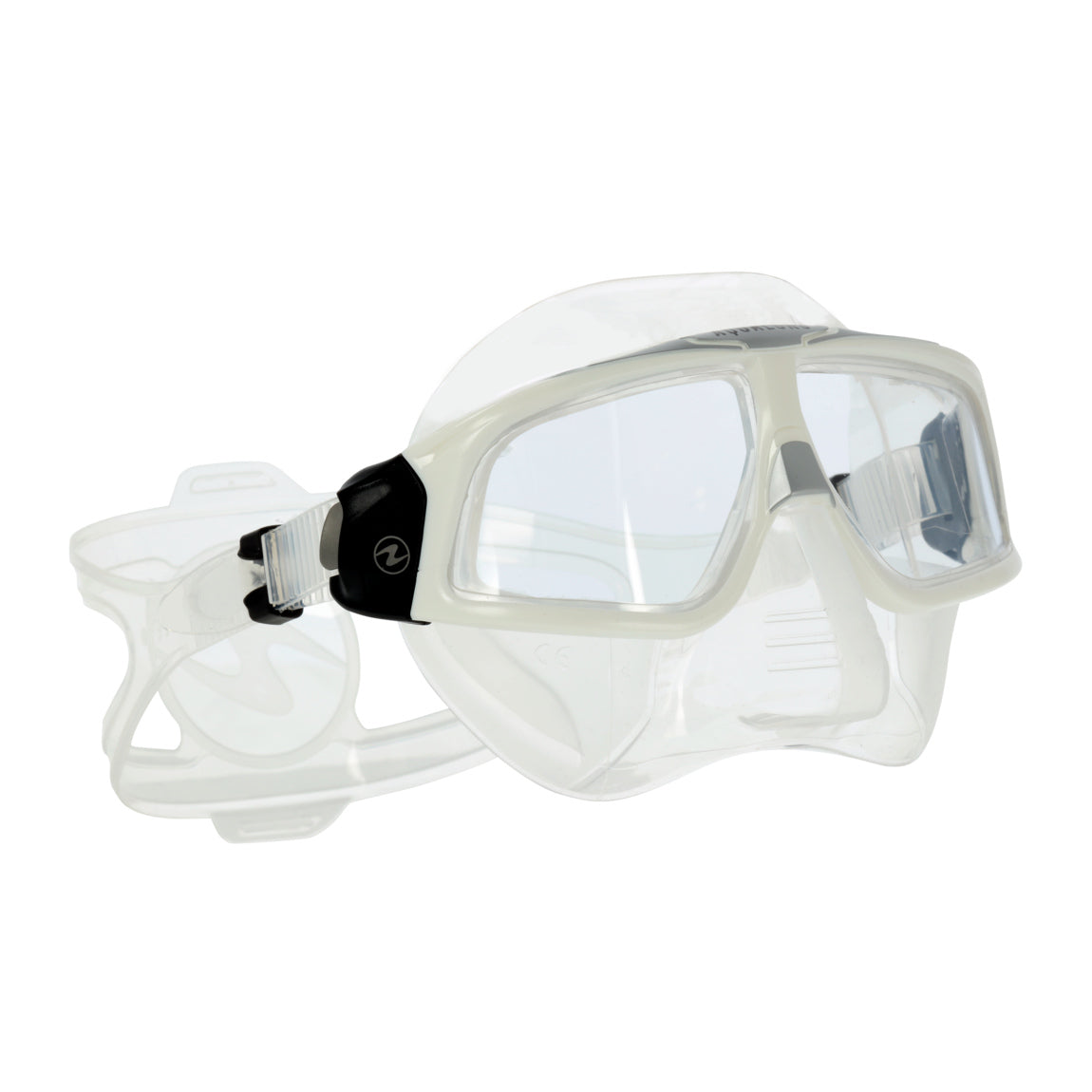 Aqualung Sphera X – Mirrored Lens – Clear/White Freediving Mask product image