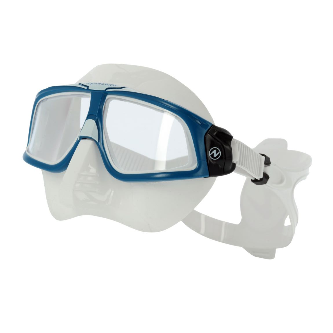 Aqualung Sphera X – Clear Lens – White/Petrol Freediving Mask product image