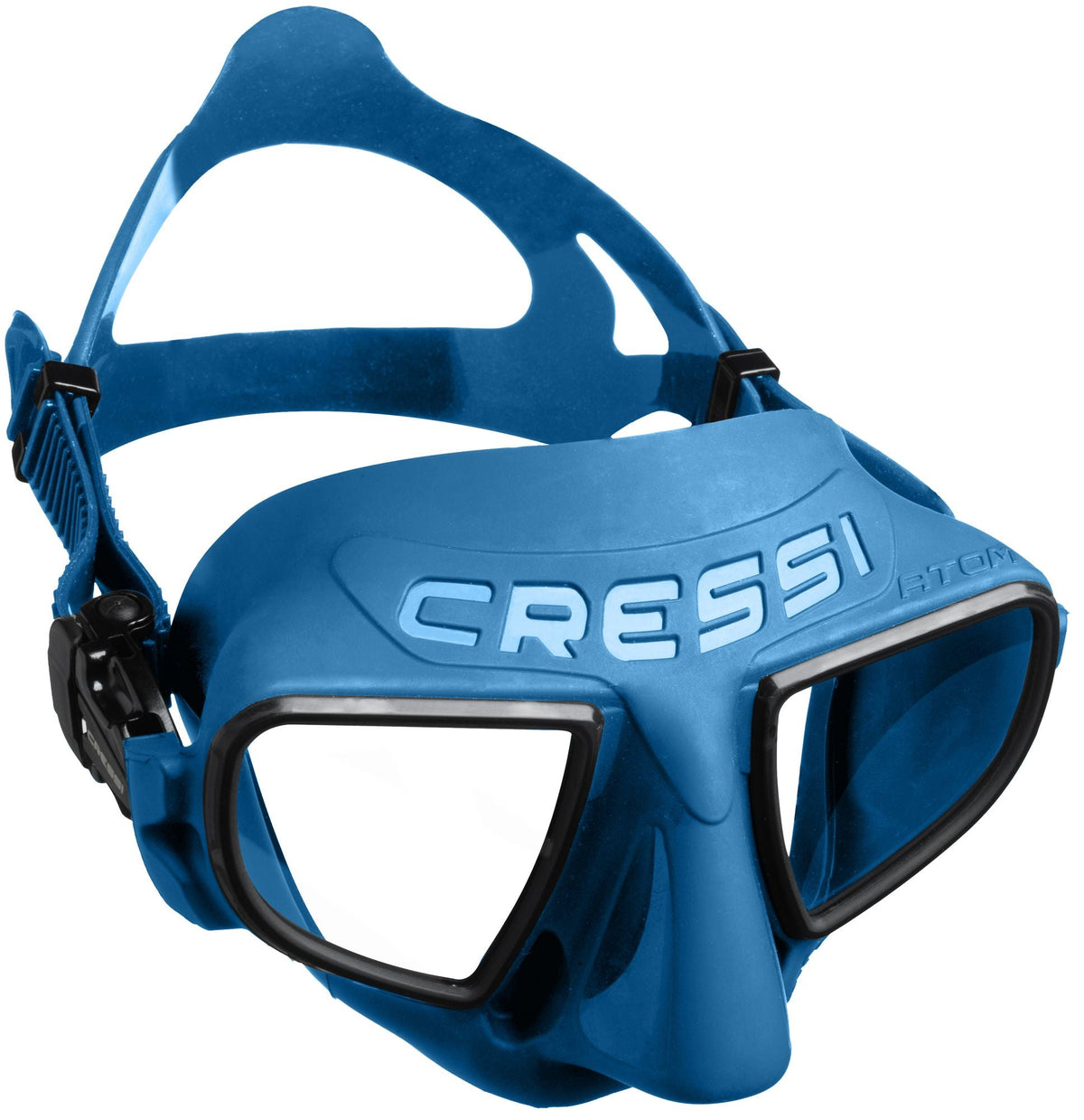 Cressi Atom blue-metal scuba and snorkelling mask