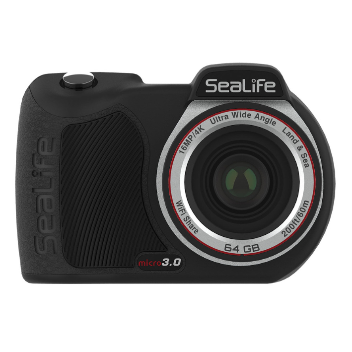 SeaLife Micro 3.0 64GB underwater camera, front view