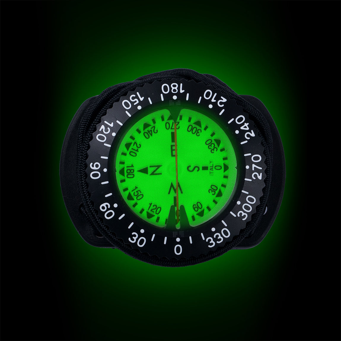 Dive Computers & Instruments Standard Compass – Bungee Mount – Black product image