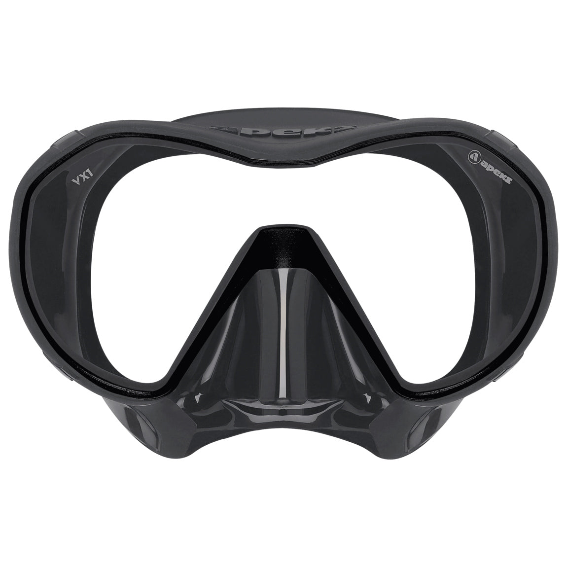 Apeks VX1 – Clear Lens – Grey Dive Mask product image