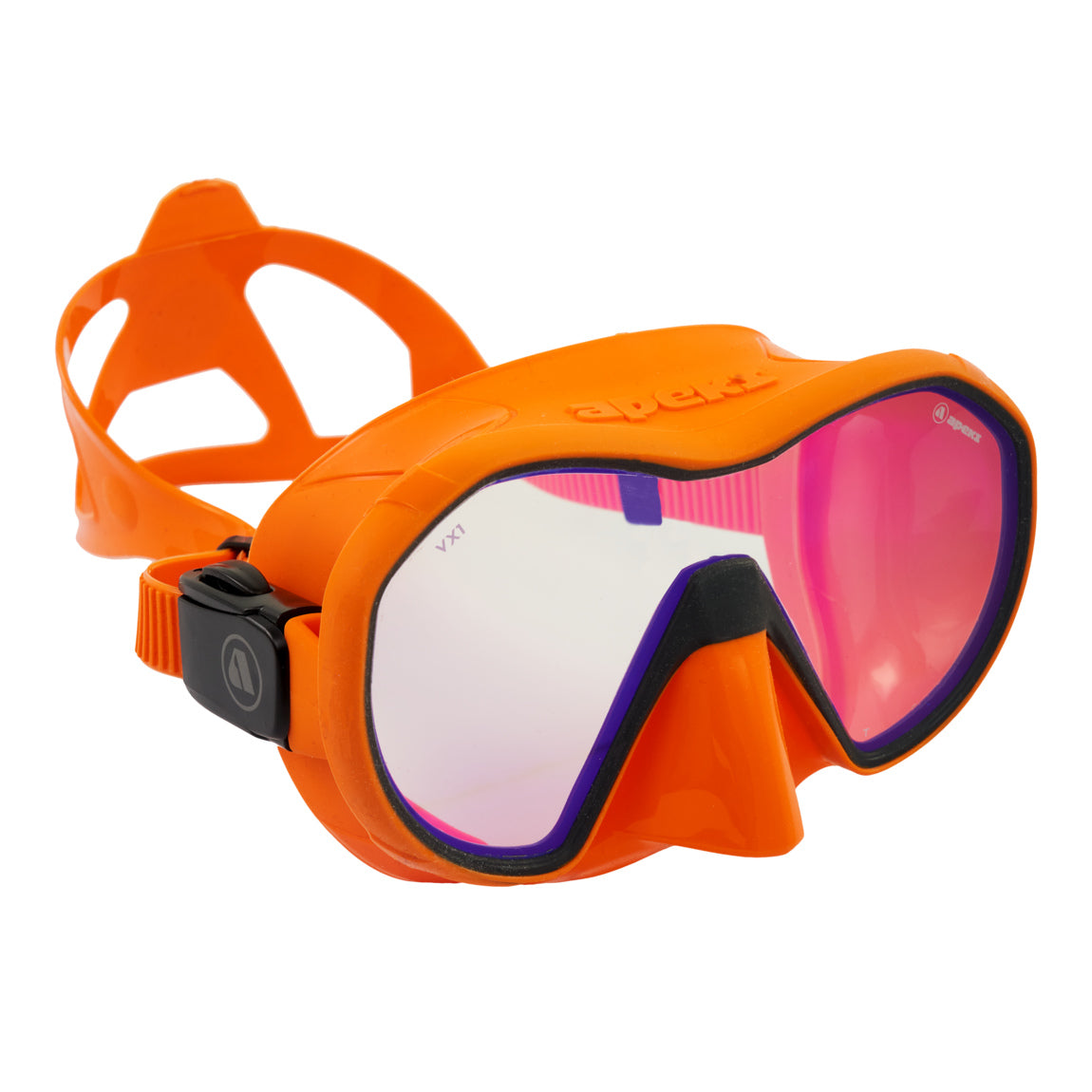 Apeks VX1 – UV Lens – Orange/Grey Dive Mask product image