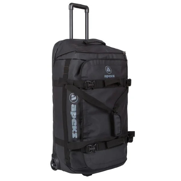 Apeks 90L Roller Bag with telescopic handle extended