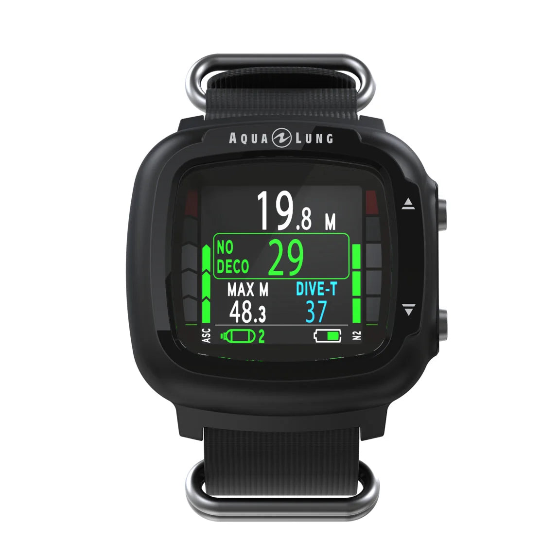 Aqualung i330R Dive Computer – Black – front view