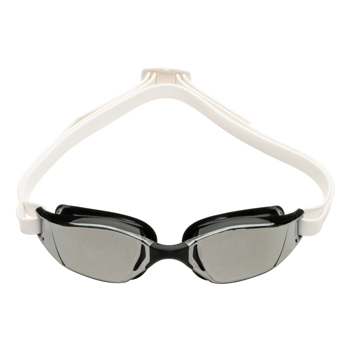 Aquasphere Xceed – Silver Titanium Mirrored Lens – Black/White Swim Racing Goggles product image