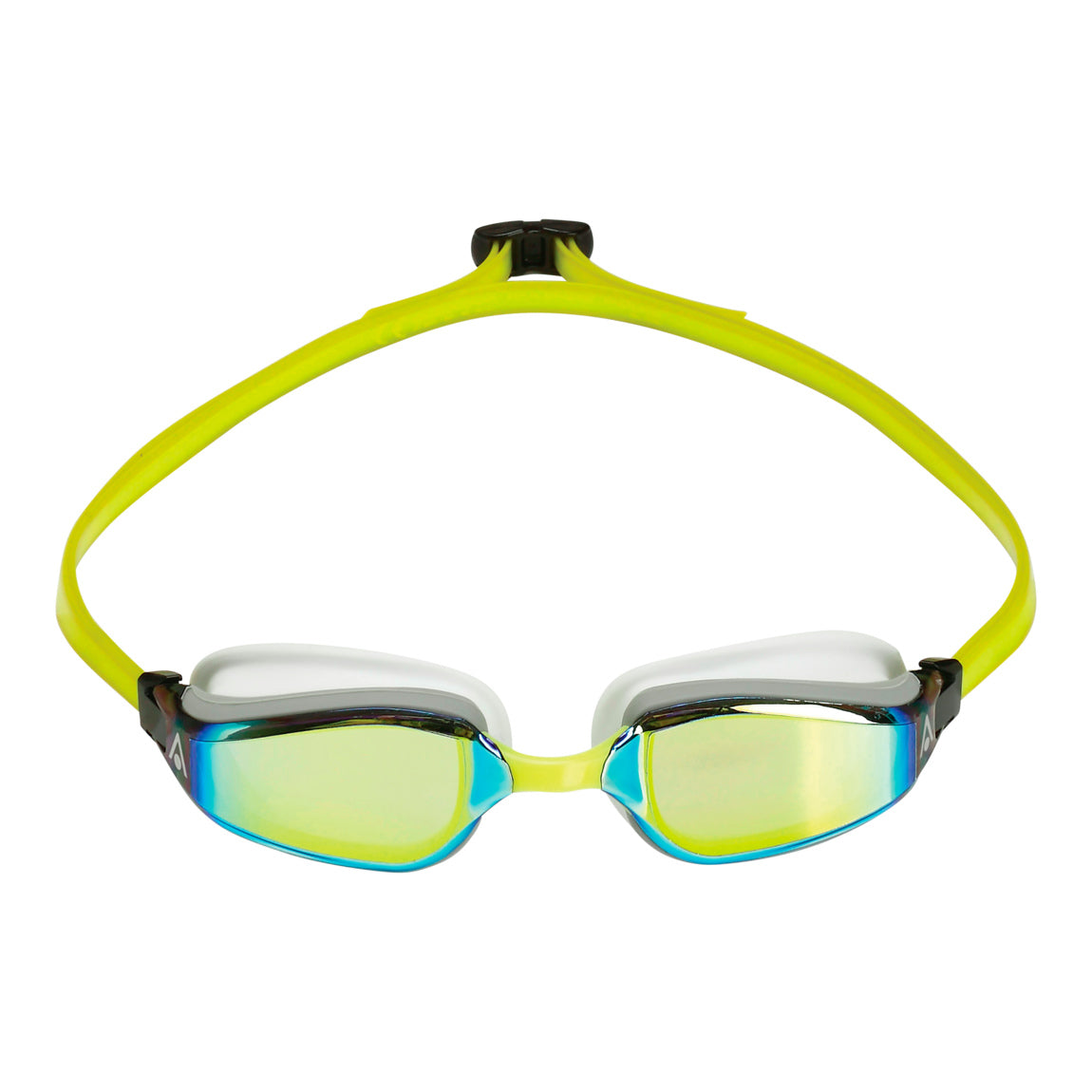 Aquasphere Fastlane – Yellow Titanium Mirrored Lens – Swim Racing Goggles product image