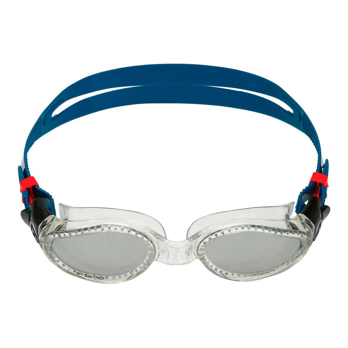 Aquasphere Kaiman – Silver Titanium Mirrored Lens – Clear/Petrol Swim Goggles product image