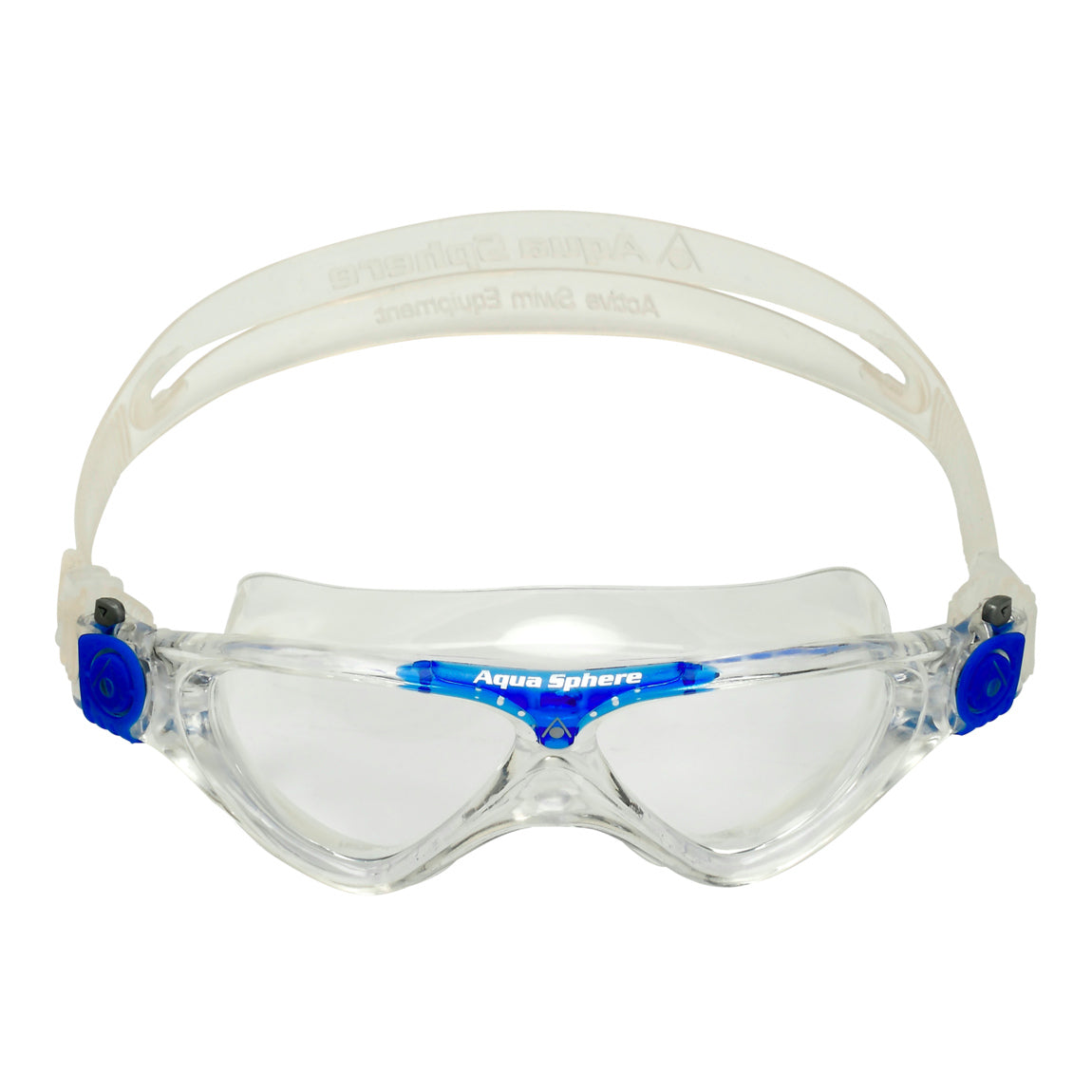 Aquasphere Vista Junior – Clear Lens – Transparent/Blue Swim Mask product image