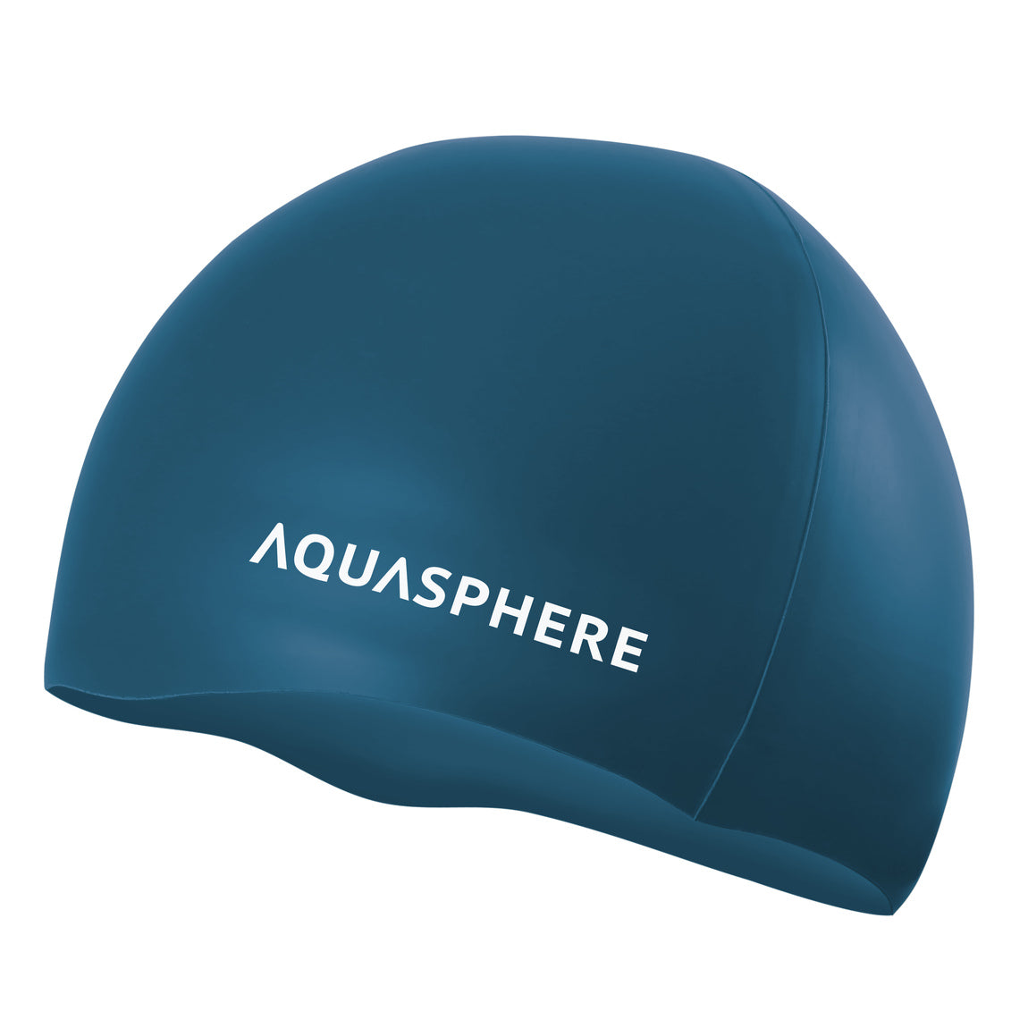 Aquasphere Plain Silicone Swim Cap Dark Green White product image