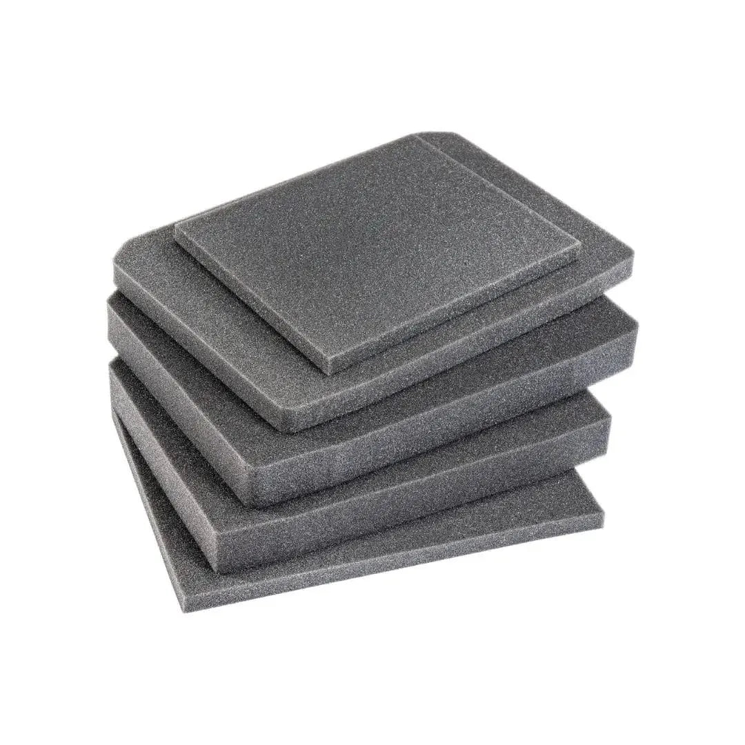 Pelican V100FS four-piece replacement foam set for the V100 Vault case, stacked layers