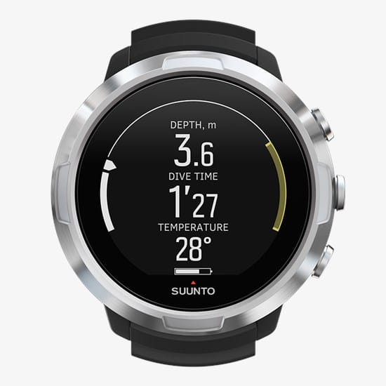 Suunto D5 Black Dive Computer with USB Cable - Suunto dive computers